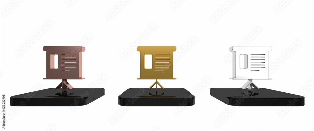 Colorful Presentation financial business board with graph, schedule, chart, diagram, infographic, pie graph icon isolated on white background. Minimalism concept. 3D render illustration Colorful Presentation financial business board with graph, schedule, chart, diagram, infographic, pie graph icon isolated on white background. Minimalism concept. 3D render illustration