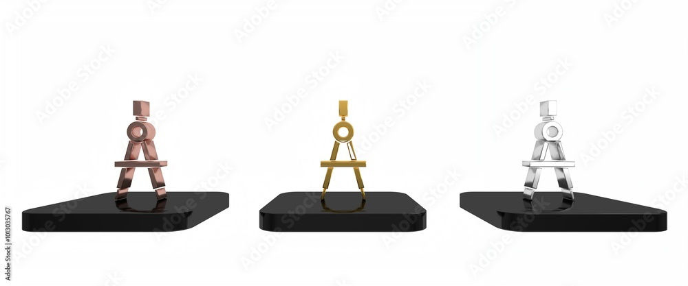 Colorful Drawing compass icon isolated on white background. Compasses sign. Drawing and educational tools. Geometric instrument. Minimalism concept. 3D render illustration Colorful Drawing compass icon isolated on white background. Compasses sign. Drawing and educational tools. Geometric instrument. Minimalism concept. 3D render illustration