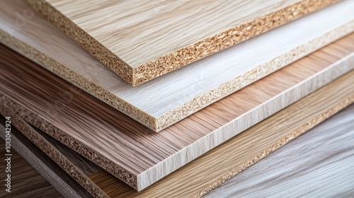 Comparison of MFF and HMR Melamine Faced Chipboard, focusing on surface finish, weight, and cost-effectiveness for various interior design projects  photo