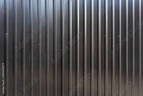 trapezoidal sheet metal wall for background use