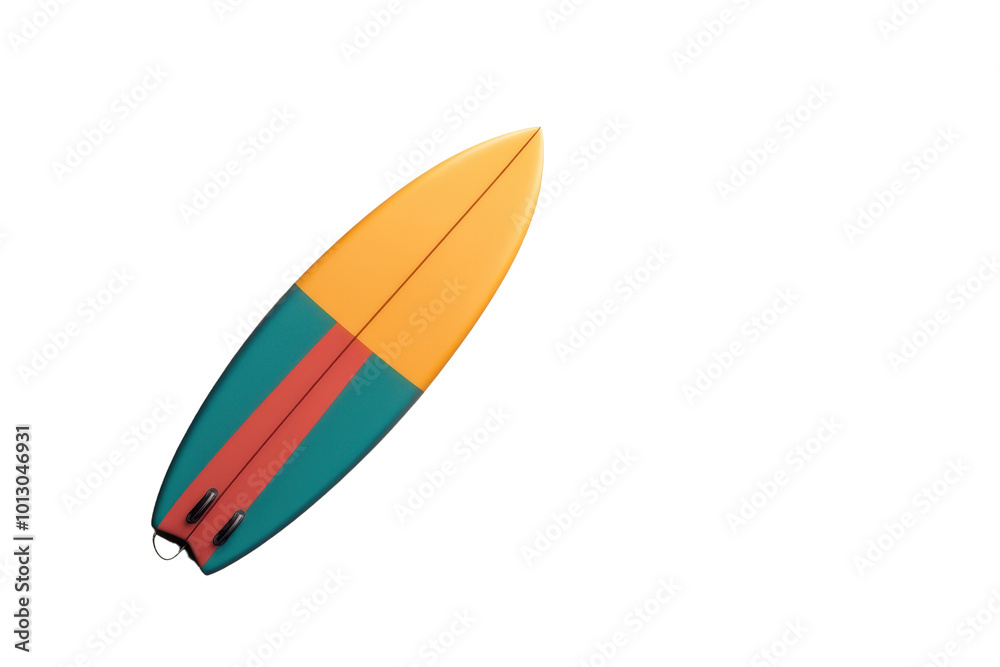 Colorful surfboard, white isolate background transparent background Colorful surfboard, white isolate background transparent background