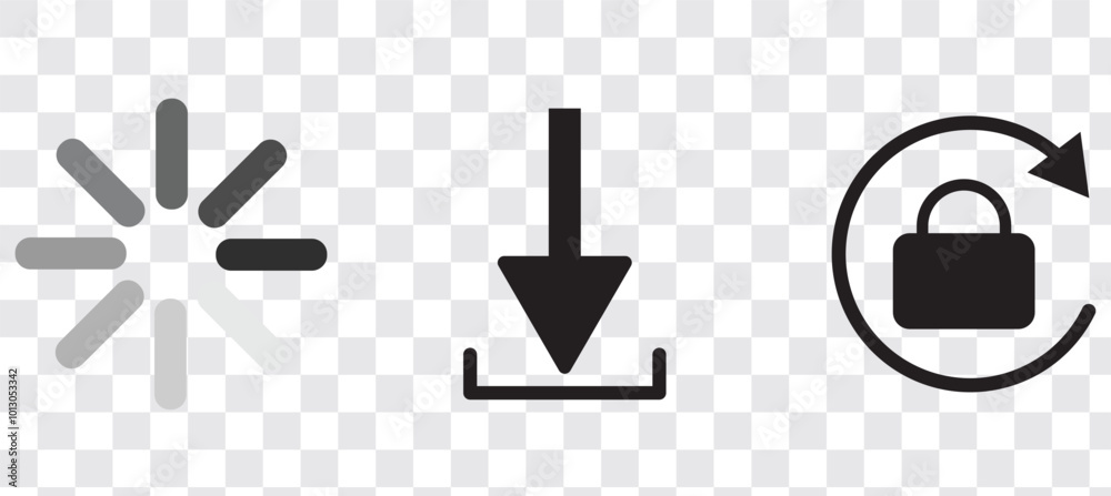 Status bar. Time, communication, wifi, battery icon. Vector Illustration. Vector Graphic. Status bar. Time, communication, wifi, battery icon. Vector Illustration. Vector Graphic.