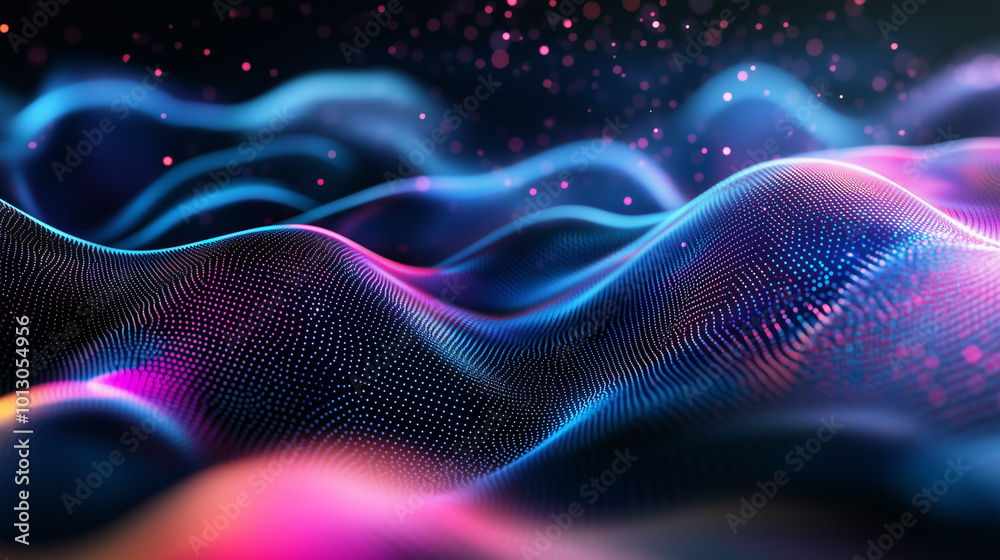 Fototapeta premium Ultra futurist tech abstract background. Generative AI 