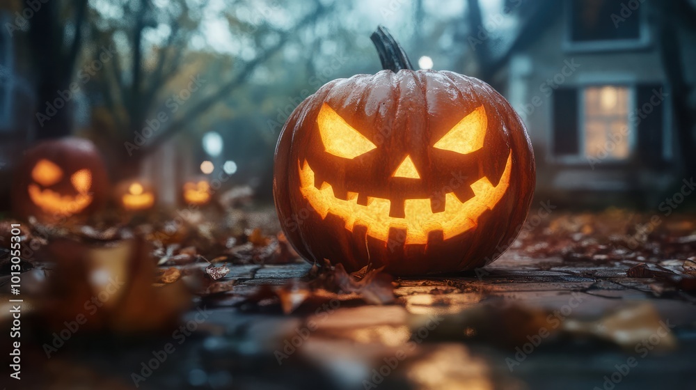 Halloween Pumpkin Autumn Holiday Concept
