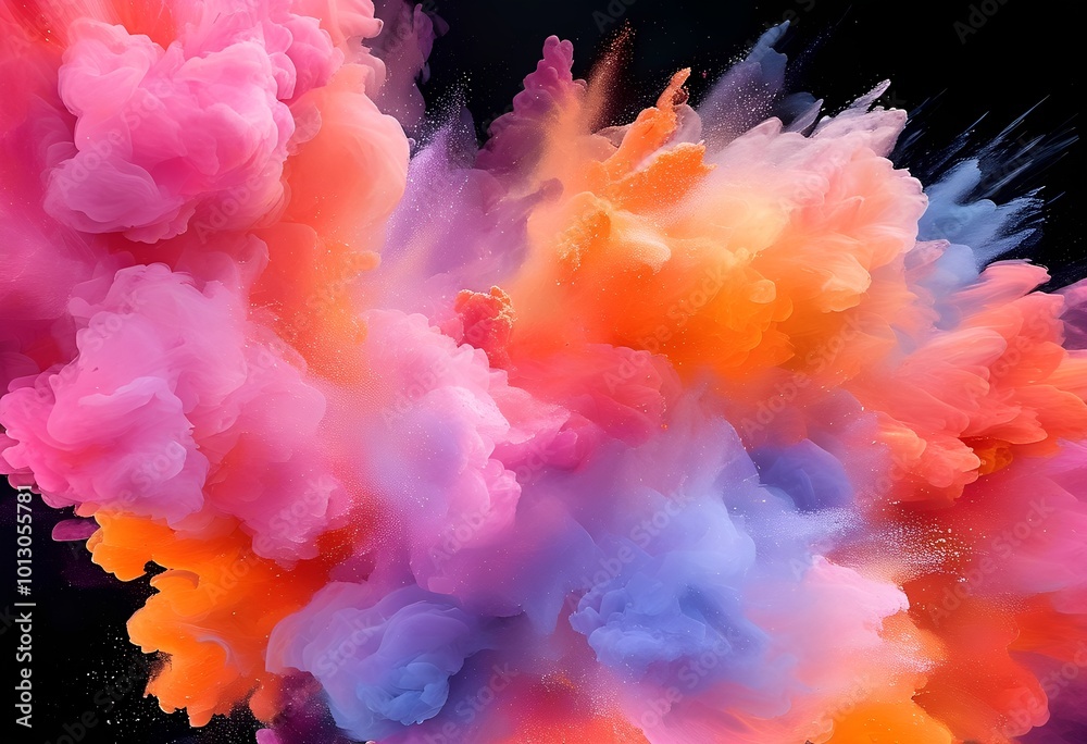 Fototapeta premium explosion color