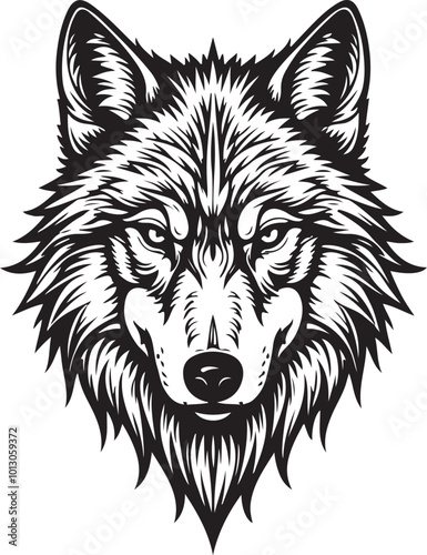 wolf tribal tattoo