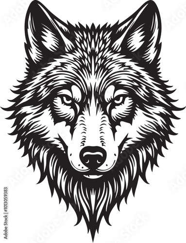 wolf tribal tattoo