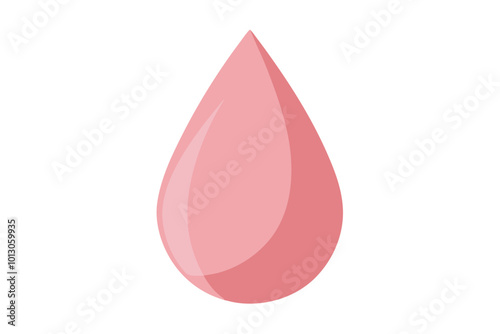 Unveil the Charm of a Soft Elongated Teardrop with Smooth Lines in Beautiful Vector Illustration Creations

