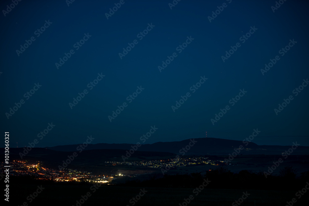 night sky over the city night sky over the city