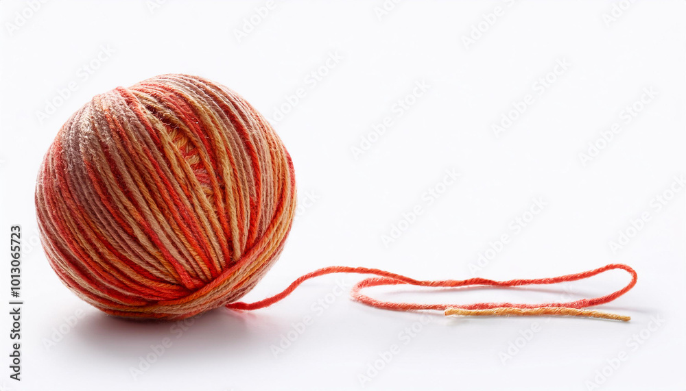 Ball of wool on white background Ball of wool on white background