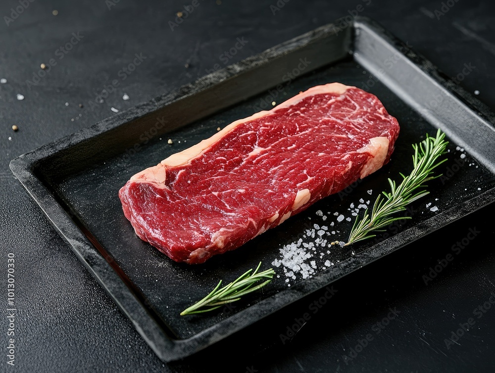 Fresh Striploin Steak Ready for Grilling Fresh Striploin Steak Ready for Grilling