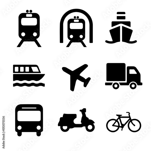 乗り物アイコン集
