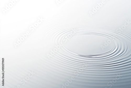 Obraz na płótnie Minimalistic Ripple Effect on Water Surface - Tranquility and Serenity for Meditation, Therapy, and Design Projects w salonie