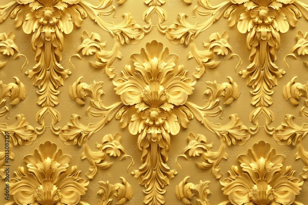 Intricate gold floral design background adds a layer of elegance and richness to any creation. The ornate details and seamless pattern make it an excellent choice for digital art. Intricate gold floral design background adds a layer of elegance and richness to any creation. The ornate details and seamless pattern make it an excellent choice for digital art.