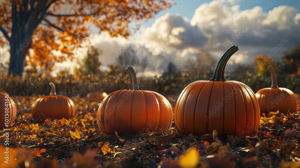 Pumpkins at a pumpkin patch in autumn Pumpkins at a pumpkin patch in autumn