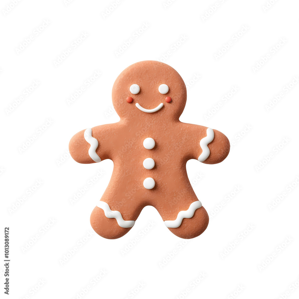 Cute Gingerbread Cookie with Icing Decoration Cute Gingerbread Cookie with Icing Decoration