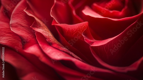 close-up view of a rose petal, revealing the intricate geometric patterns and symmetry