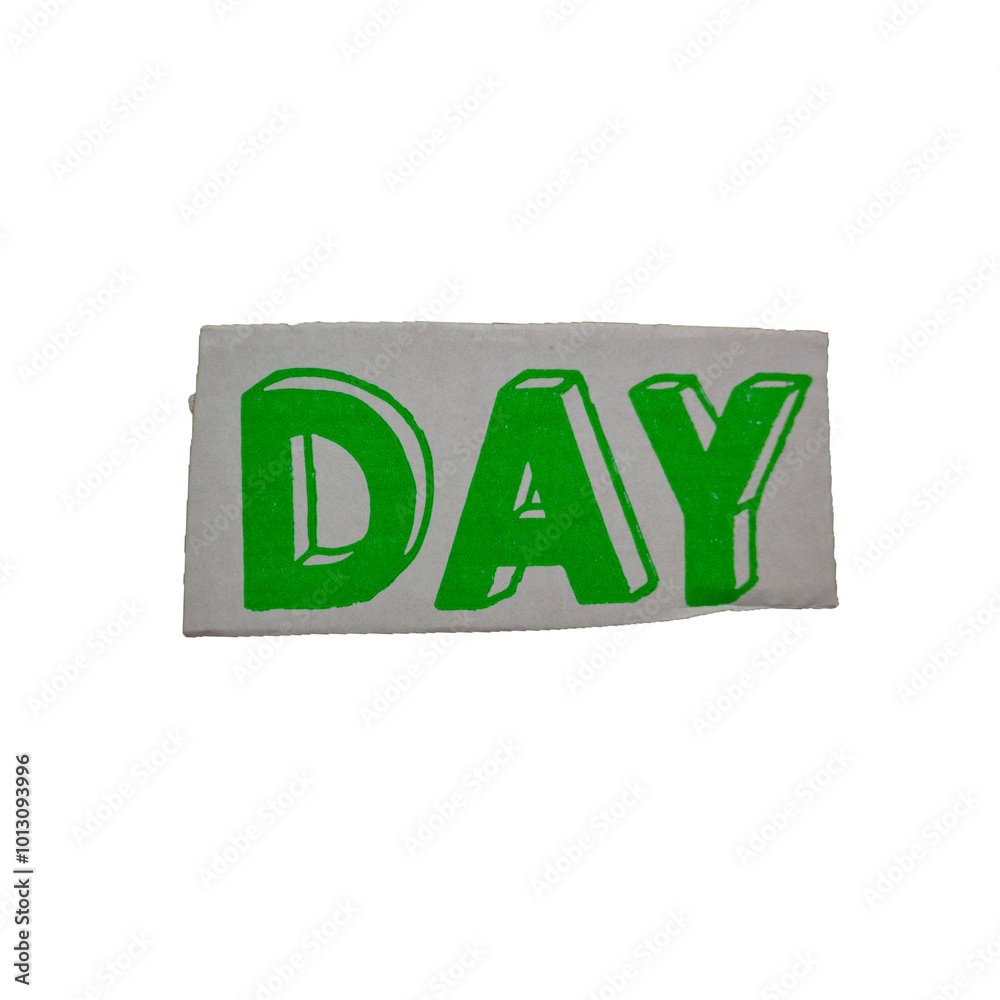 The stylized DAY inscription on a white background The stylized DAY inscription on a white background