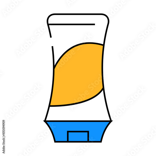 shampoo for hair line icon vector. shampoo for hair sign. isolated symbol illustration