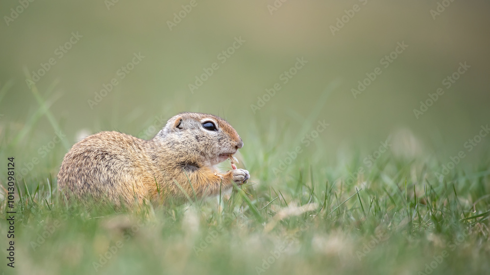 European ground squirrel - Spermophilus citellus European ground squirrel - Spermophilus citellus