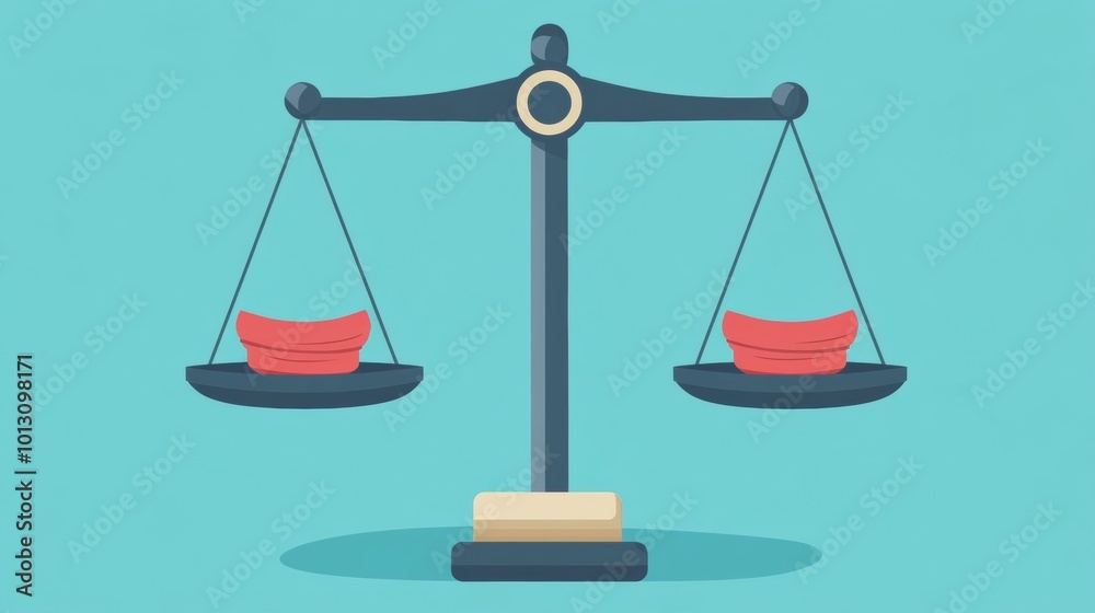 Balanced Scales with Red Objects. Balanced Scales with Red Objects.