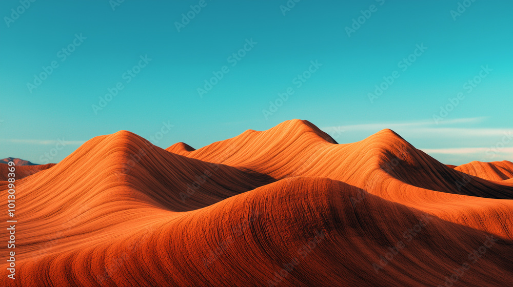 Colorful Desert Sand Dunes Under Clear Sky
Colorful Desert Sand Dunes Under Clear Sky