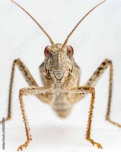 the Pelagiphages virioplankton, portrait view, white copy space on right, Isolated on white Background