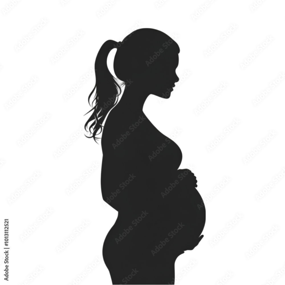 Pregnant Woman Profile Silhouette, Minimalist Vector Illustration, Isolated on White Background, Maternity and Pregnancy Concept
Pregnant Woman Profile Silhouette, Minimalist Vector Illustration, Isolated on White Background, Maternity and Pregnancy Concept