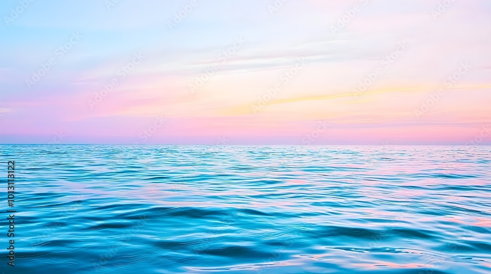 Obraz premium Calm Sea Sunset