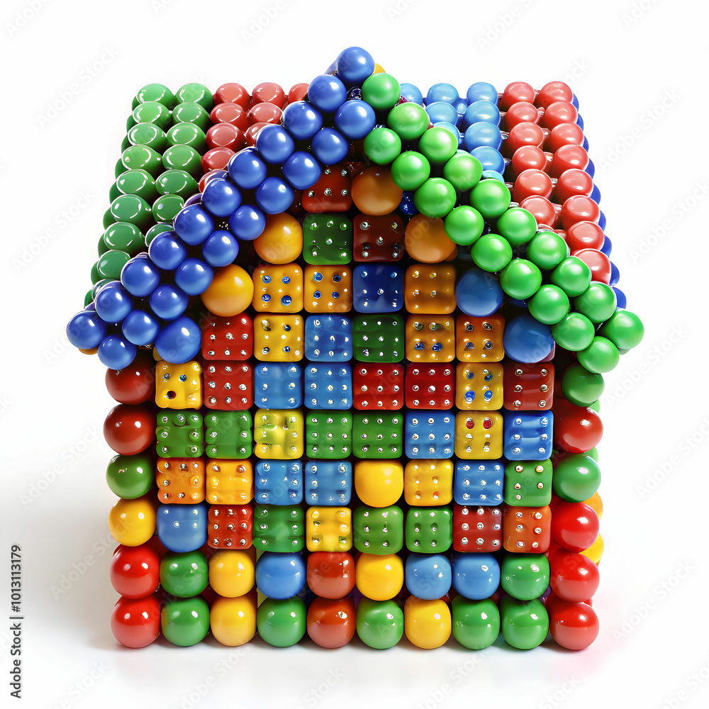 a home is made of colored ludo dice a home is made of colored ludo dice