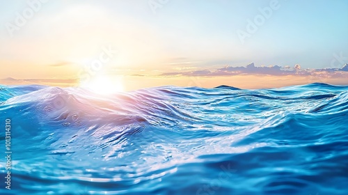 Ocean Sunset Waves