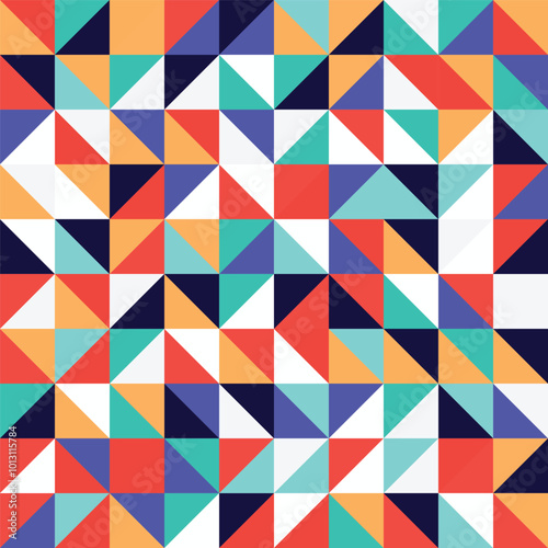 Wallpaper Mural A colorful mosaic of squares with a colorful background Torontodigital.ca