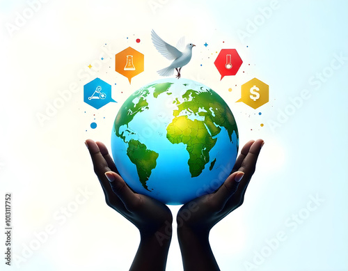 World Science Day for Peace and Development Illustration Design