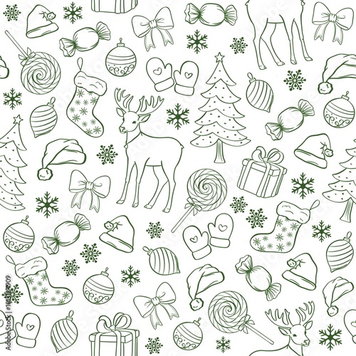 Сhristmas design/ seamless pattern for New Year