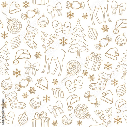 Сhristmas design/ seamless pattern for New Year