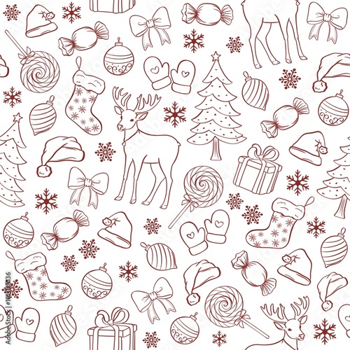 Сhristmas design/ seamless pattern for New Year