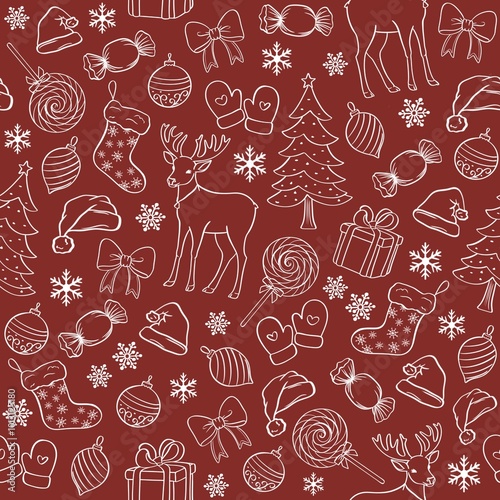Сhristmas design/ seamless pattern for New Year