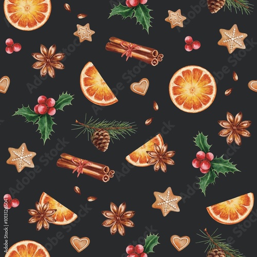 Сhristmas design/ seamless pattern for New Year