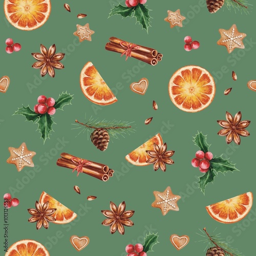 Сhristmas design/ seamless pattern for New Year