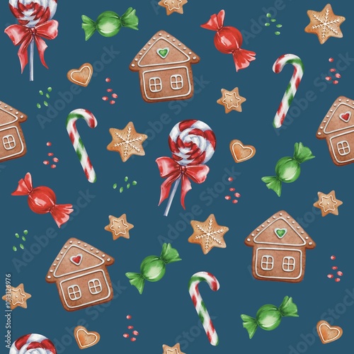 Сhristmas design/ seamless pattern for New Year