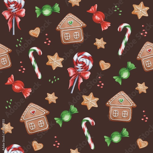 Сhristmas design/ seamless pattern for New Year