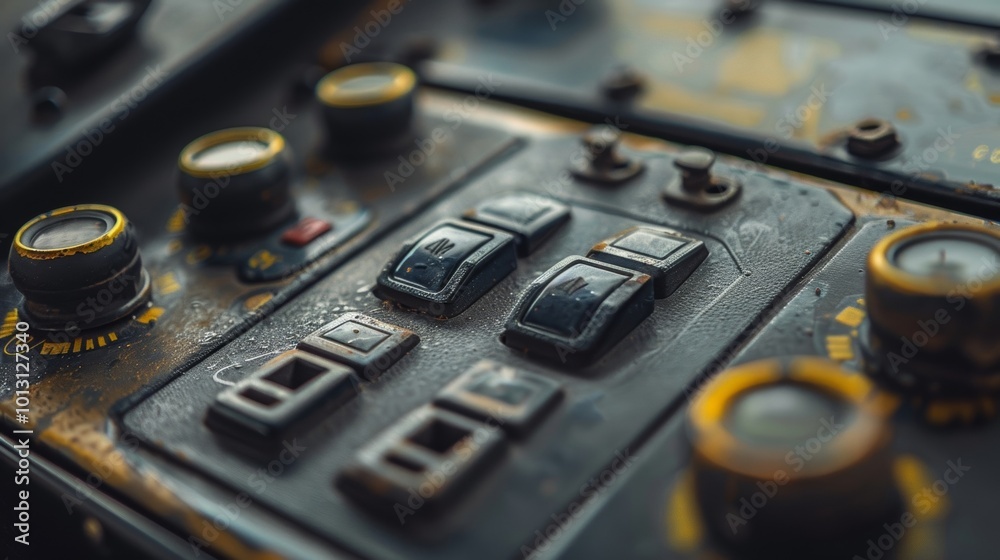 A close up of the sunroof control panel with various buttons and switches that control its movement and position. A close up of the sunroof control panel with various buttons and switches that control its movement and position.