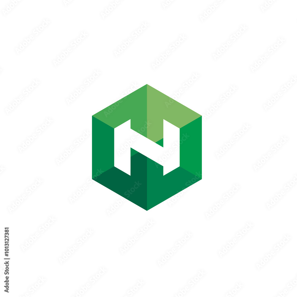Hexagon Letter N Logo design vector template Hexagon Letter N Logo design vector template