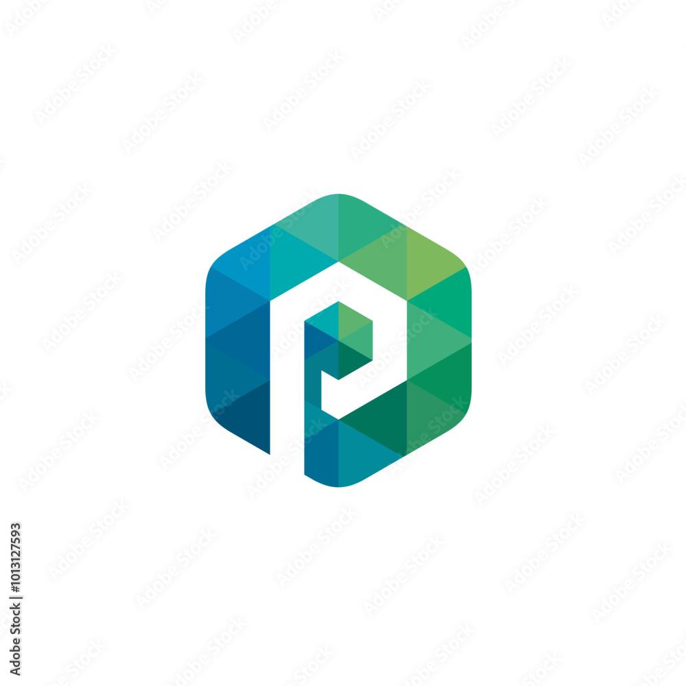 Hexagon Letter P Logo design vector template Hexagon Letter P Logo design vector template