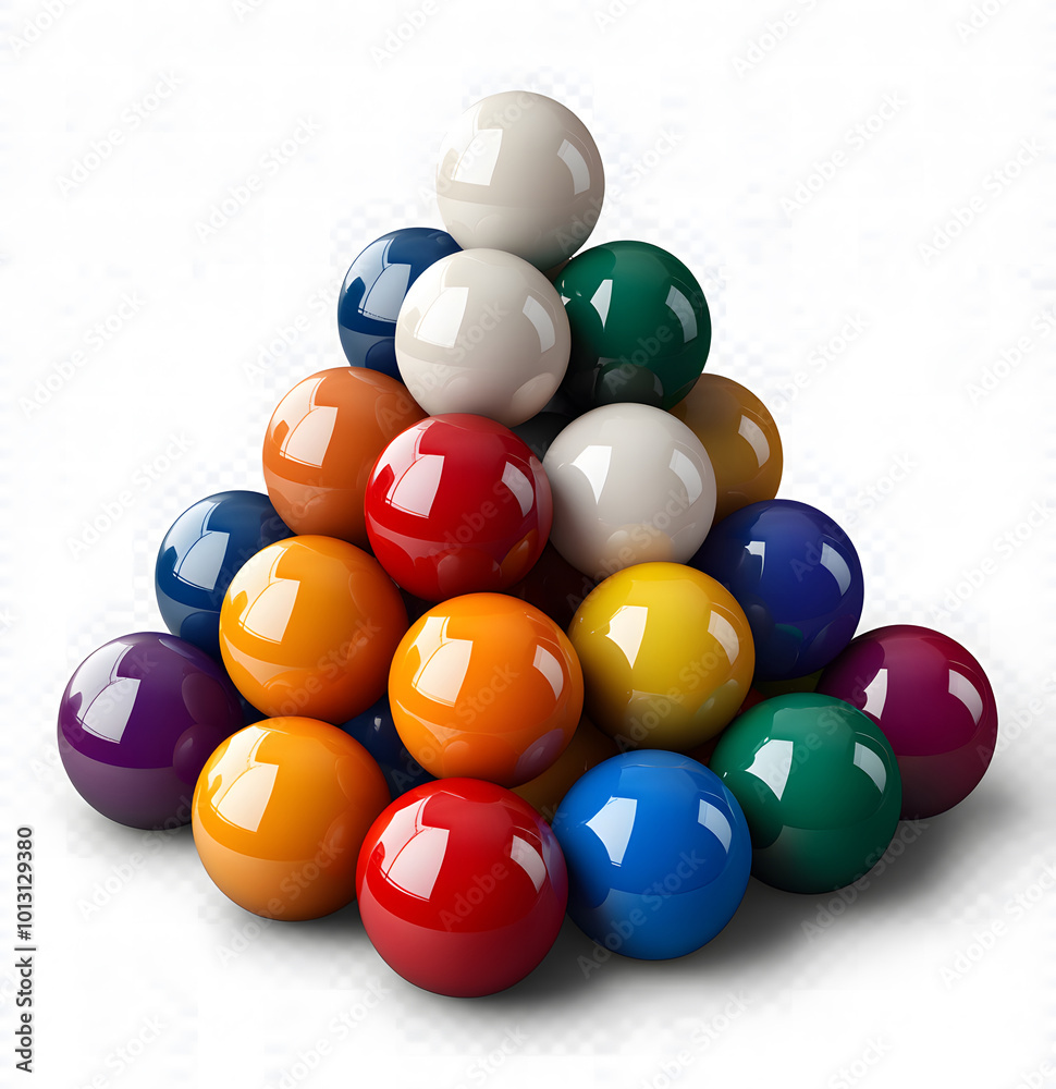 Billiards. Isolated on a white background-like design Billiards. Isolated on a white background-like design