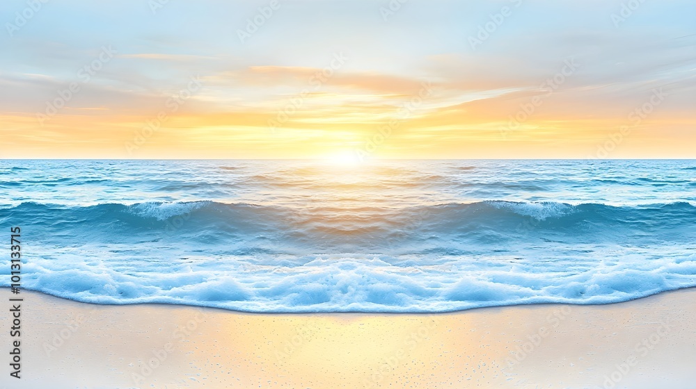 Sunset Ocean Waves Beach Sunset Ocean Waves Beach