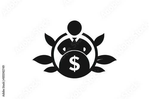 Money Management Concepts black silhouette logo F.eps