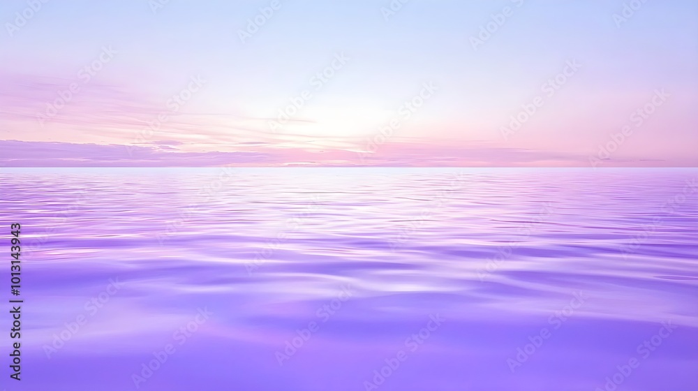 Obraz premium Purple Ocean Sunset