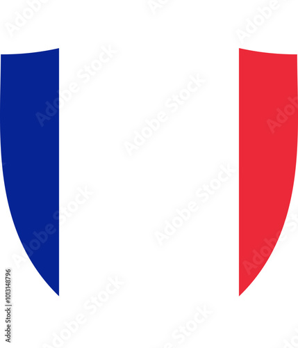 Free Download Shield Icon of FRANCE Flag - GFXLoad