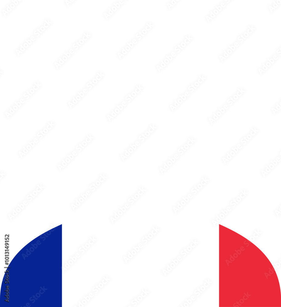 FRANCE flag on Person Icon FRANCE flag on Person Icon